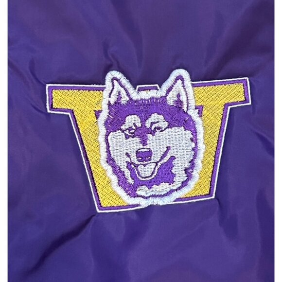 Washington Huskies Vintage Rose Bowl Champs Snap Button Jacket Size Medium M EUC - Picture 4 of 7